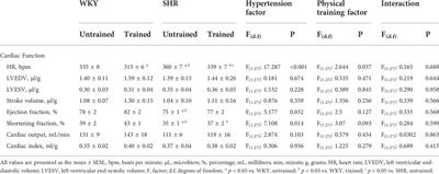 Integrative physiological study of adaptations induced by aerobic physical training in hypertensive hearts